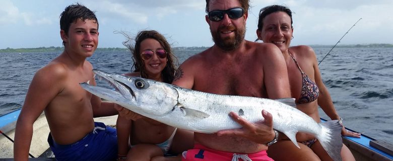 Balade pêche avec une super famille