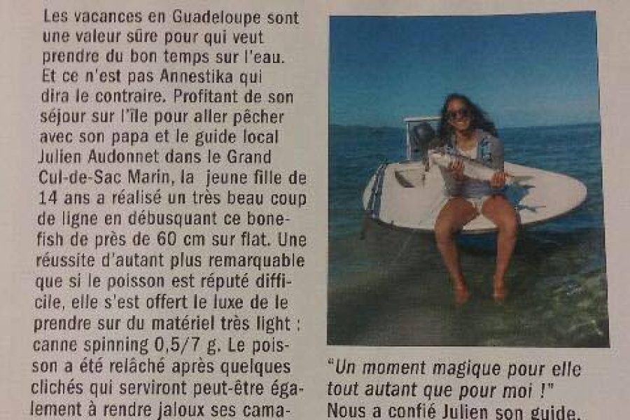 Parution dans le magazine « Pêche en mer » de mars 2017