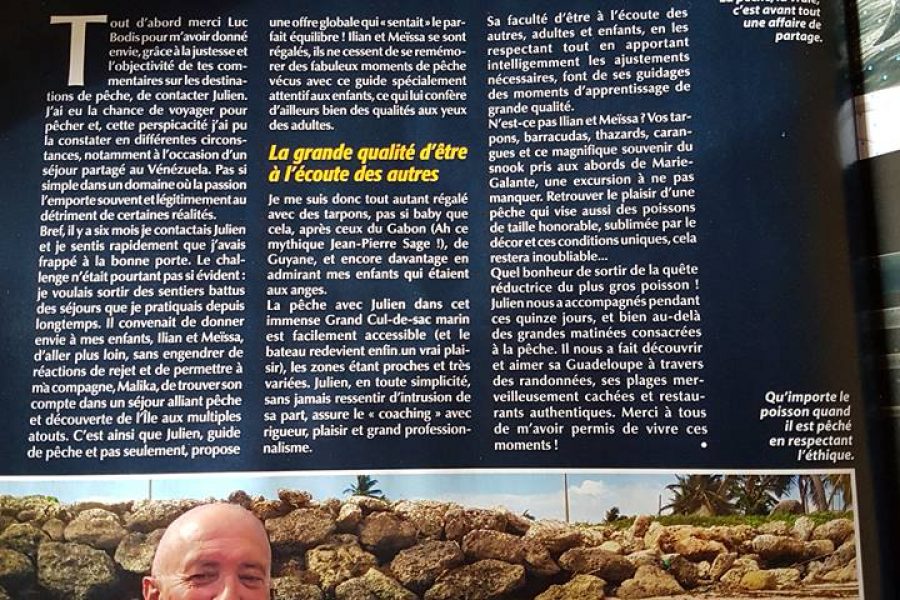 Superbe article dans le N°54 de Partir Pêcher