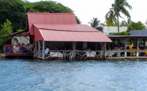 Eat local food in a french west indies restaurant