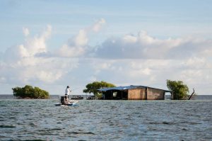 Guadeloupean island of the grand cul de sac marin