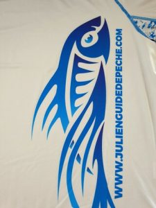 T-shirt Kuruk Julien Guide de Pêche Gris